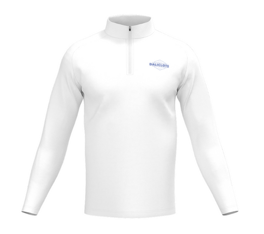 Pull a col long Daliclots DstockLine- Blanc