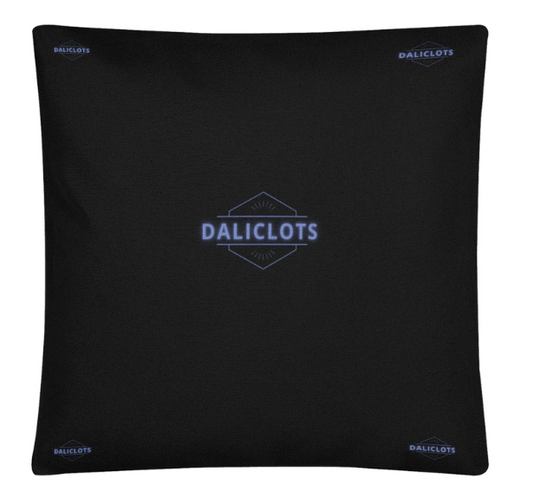 Coussin Noir avec motif - Daliclots DstockLine